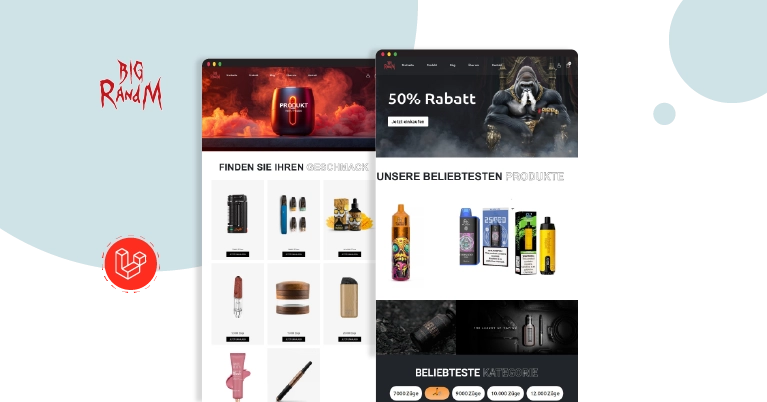 E-Commerce Vape Shop Plattform Entwicklung – CodeHütte GmbH
